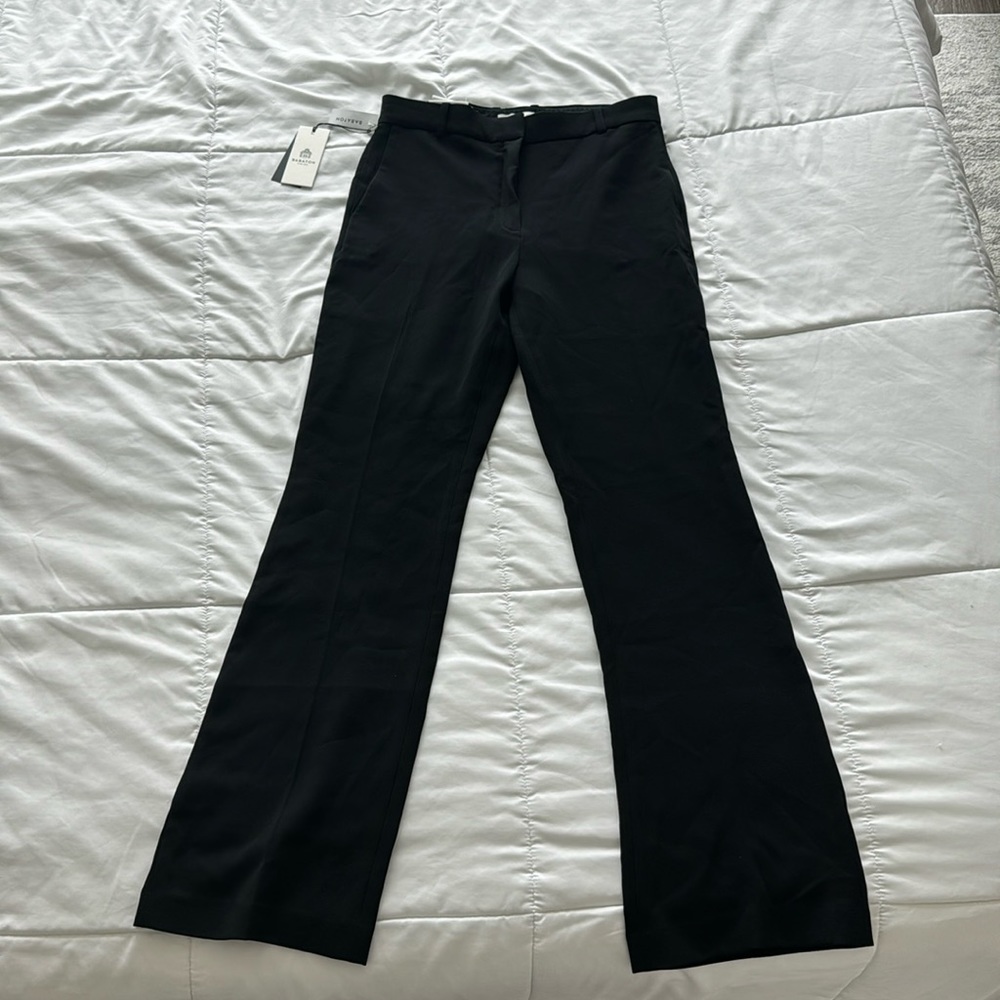 NWT Aritzia Babaton Publish High Rise Black Bootcut  High Rise Trouser Pant 8